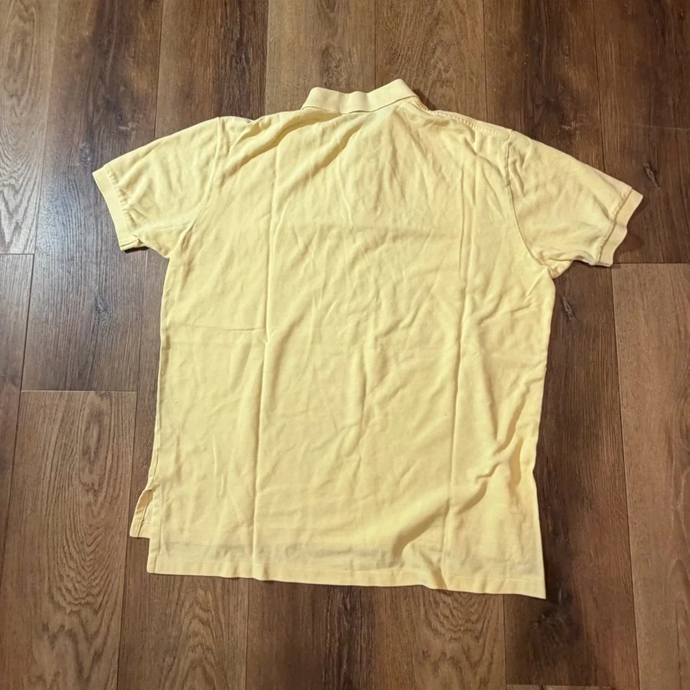 Vintage Ralph Lauren Polo Shirt Iconic Classic Fit Polo Shirt Yellow Classic